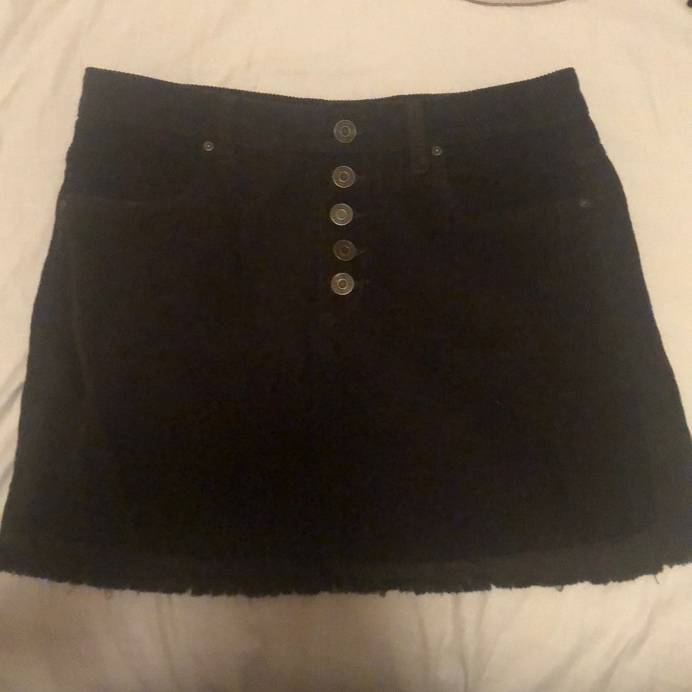 Button up mini skirt